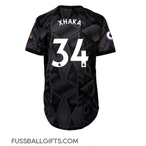 Arsenal Granit Xhaka #34 Fußballbekleidung Auswärtstrikot Damen 2022-23 Kurzarm
